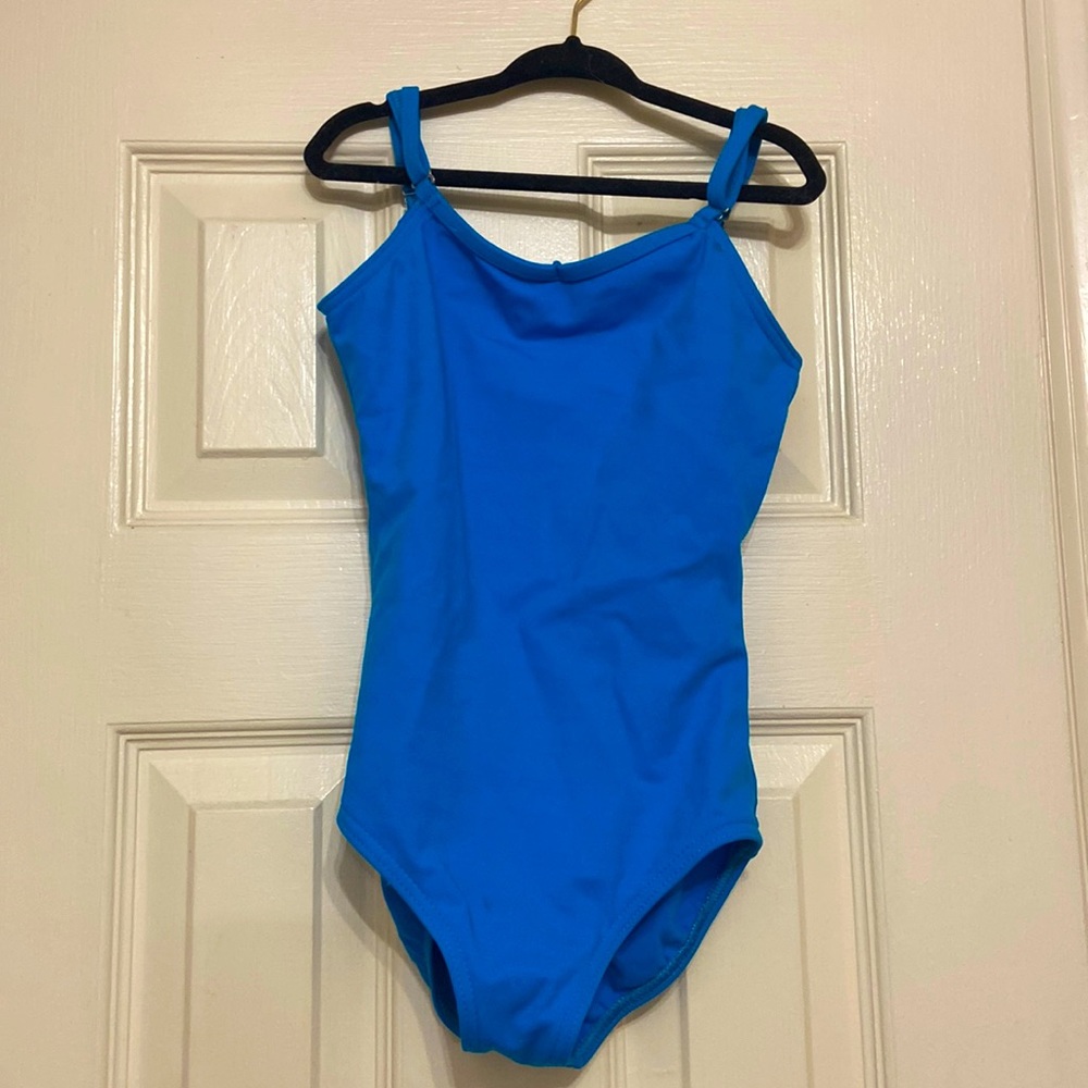 Girls blue dance leotard